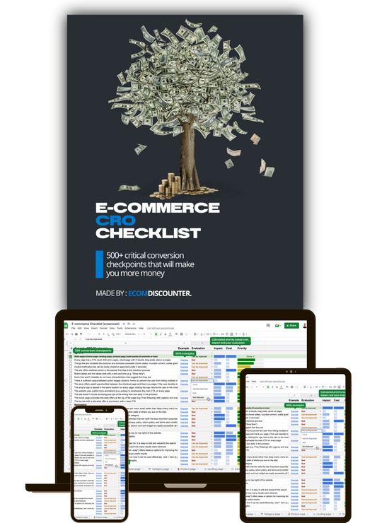 500+ Point E-commerce Conversion Optimization Rate Checklist