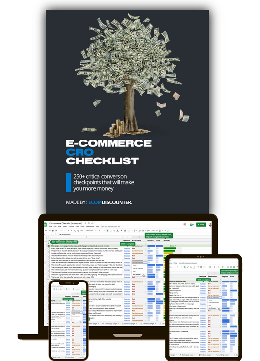 250+ Point E-commerce Conversion Optimization Rate Checklist